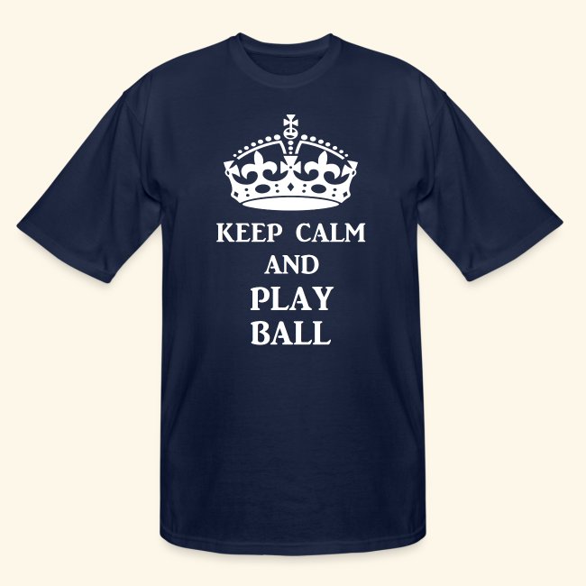 keep calm play ball wht