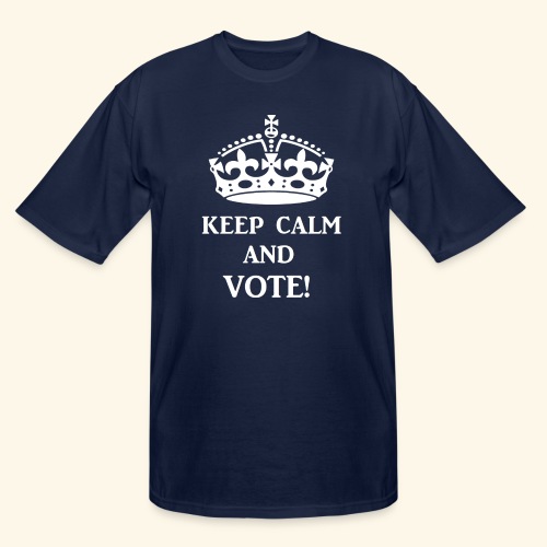 keep calm vote wht - Men's Tall T-Shirt