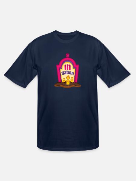 Halloween inflation grave - Men's Tall T-Shirt - navy