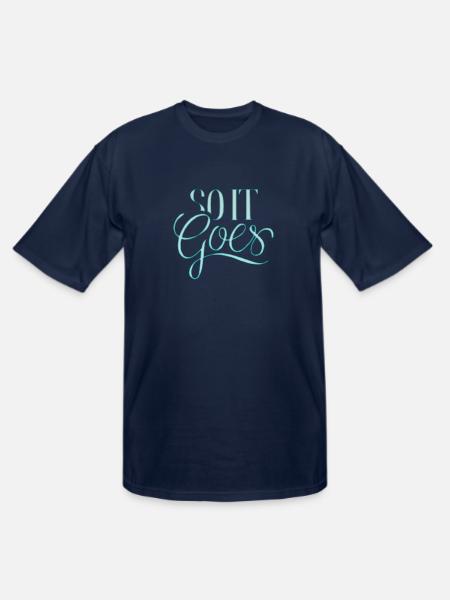 so it goes - Men's Tall T-Shirt - navy
