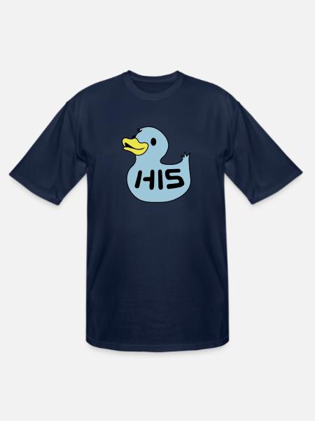 Rubber duckie his - Men's Tall T-Shirt - navy