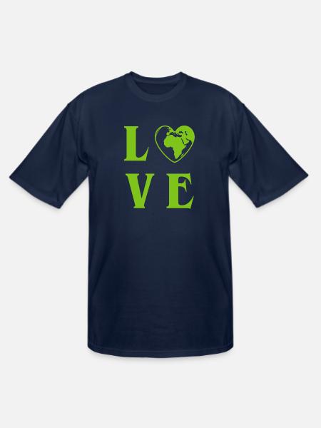 Love Planet Earth - Men's Tall T-Shirt - navy