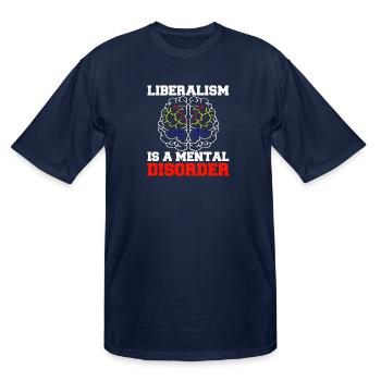 Liberalism - Men's Tall T-Shirt - navy - Front - Brady (186cm)