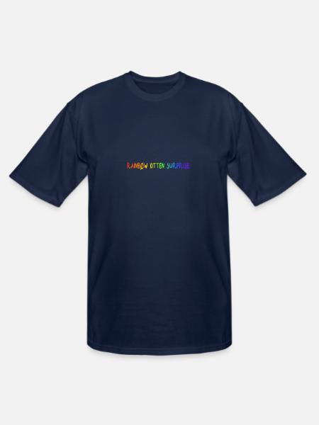rainbow kitten surprise - Men's Tall T-Shirt - navy