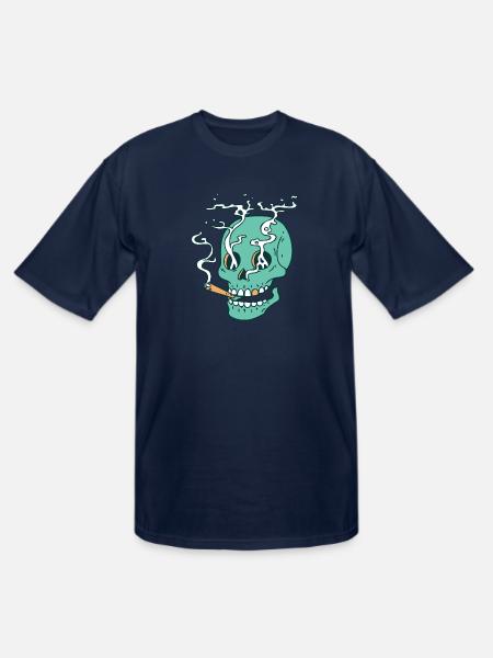 Smoked skull - Men's Tall T-Shirt - navy