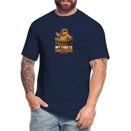 Unbothered Beaver in Wooden Tub - Men's Tall T-Shirt