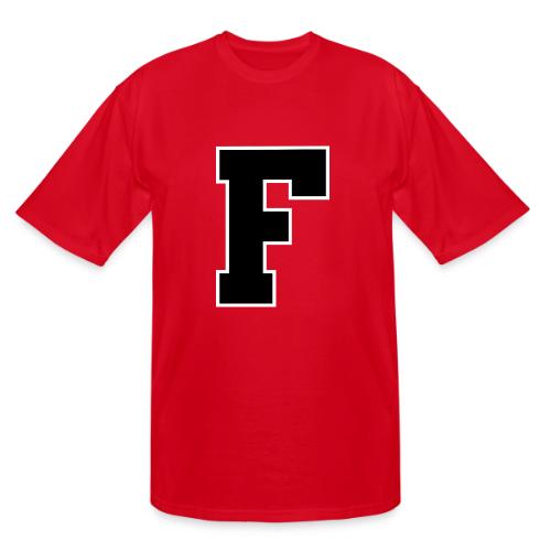 Varsity Letter F Athletic Monogram - Men's Tall T-Shirt