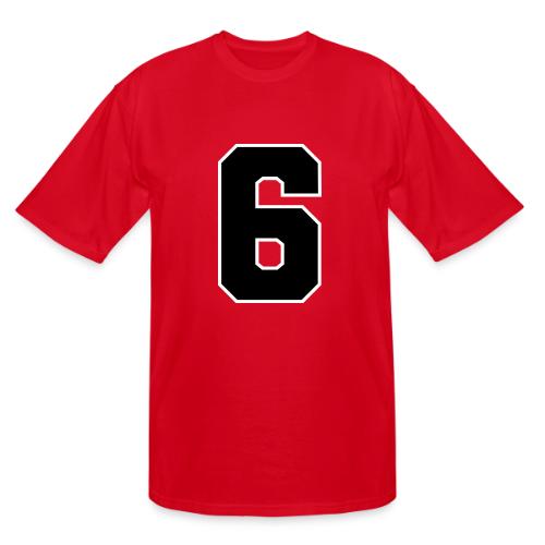 Varsity Number 6 Sports Font - Men's Tall T-Shirt
