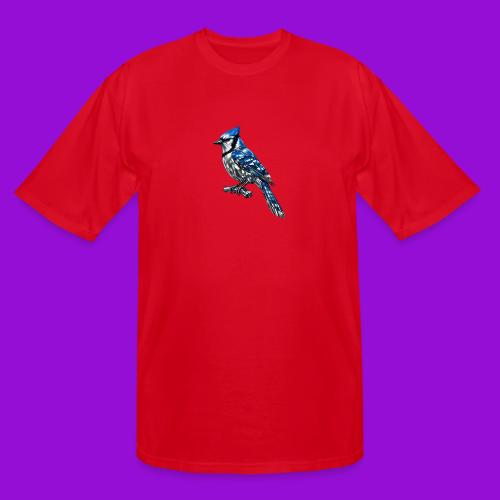 Silver Blue Jay on Perch - Men's Tall T-Shirt