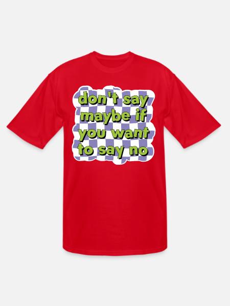 Assertive Choice Checkerboard Tee - Men's Tall T-Shirt - red