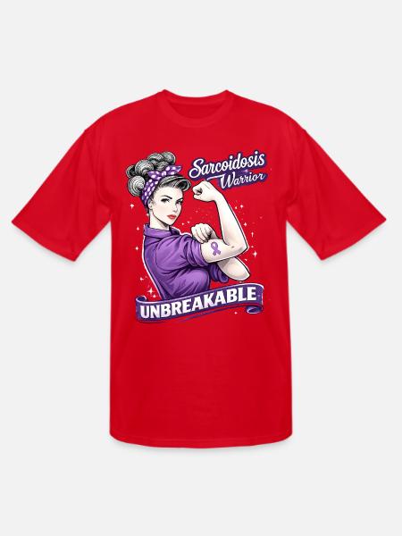 Sarcoidosis Warrior Unbreakable - Men's Tall T-Shirt - red