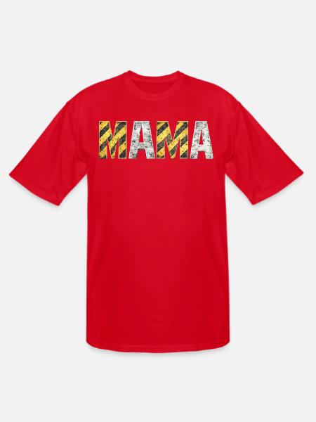 Industrial Hazard Mama Letters - Men's Tall T-Shirt - red