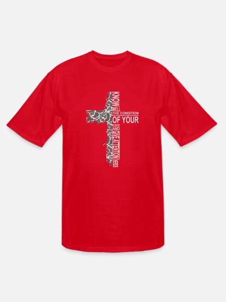 Camo Cross - Men's Tall T-Shirt - red