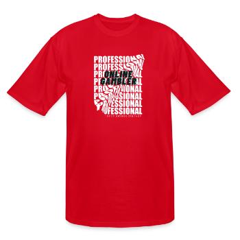 Online Pro Design - Men's Tall T-Shirt - red - Front