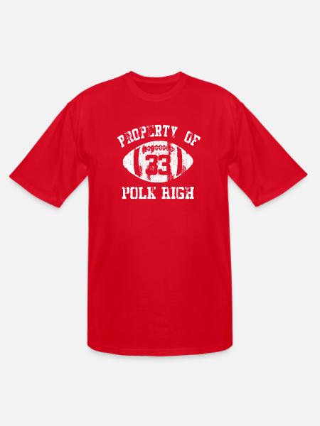 Property Of Polk High - Men's Tall T-Shirt - red