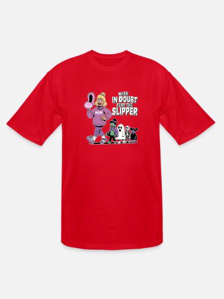 Minimal Slipper Mom - Men's Tall T-Shirt - red