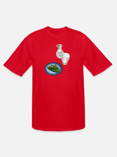 Sake with Spinach - Men's Tall T-Shirt - red