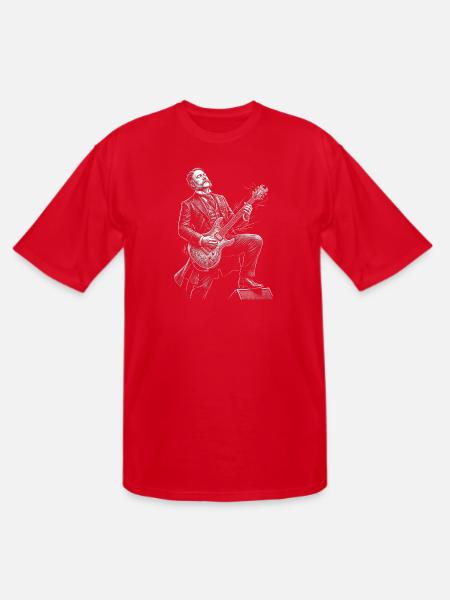 Chester A. Arthur Guitarist - Men's Tall T-Shirt - red