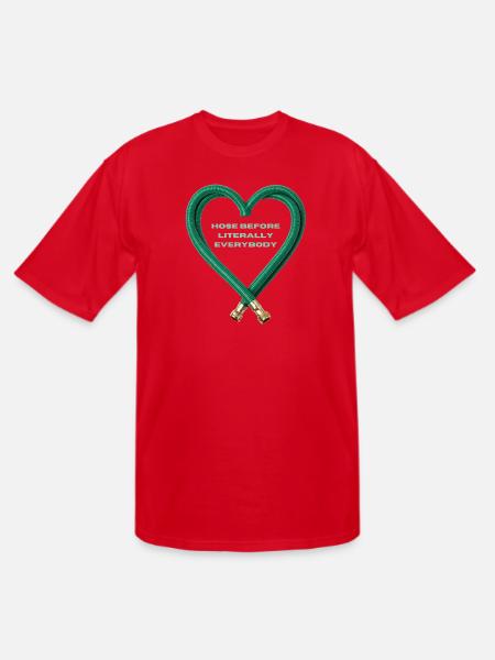 Hose Heart Humor - Men's Tall T-Shirt - red