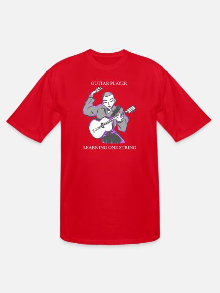 Learning_One_String - Men's Tall T-Shirt - red