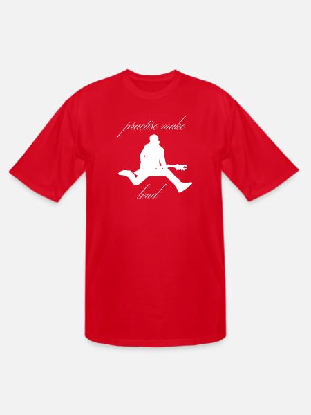 Practise_Make_Loud_-1- - Men's Tall T-Shirt - red