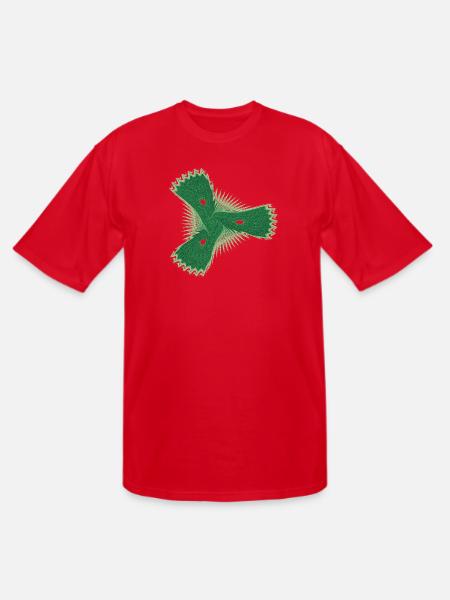 Der schüchterne Seestern – Fractal Art - Men's Tall T-Shirt - red