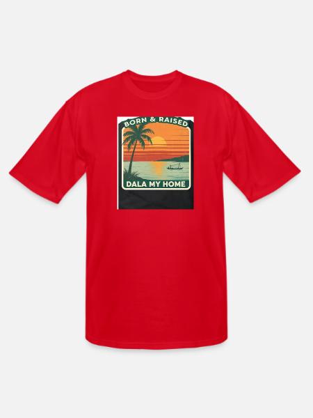 Born & Raised Dala My Home - Men's Tall T-Shirt - red