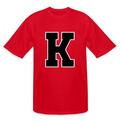 Varsity Letter K Collegiate Font Design - Men's Tall T-Shirt