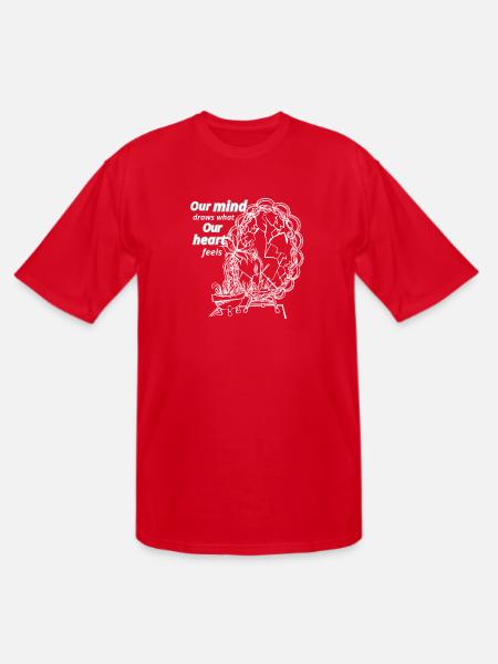 Broken mirror - Men's Tall T-Shirt - red
