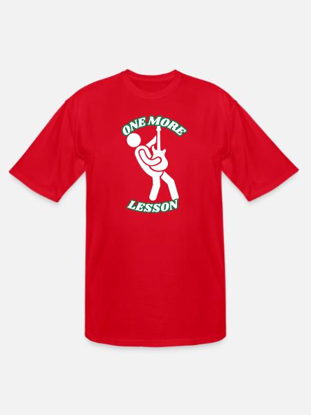 One_More_Lesson_-1- - Men's Tall T-Shirt - red
