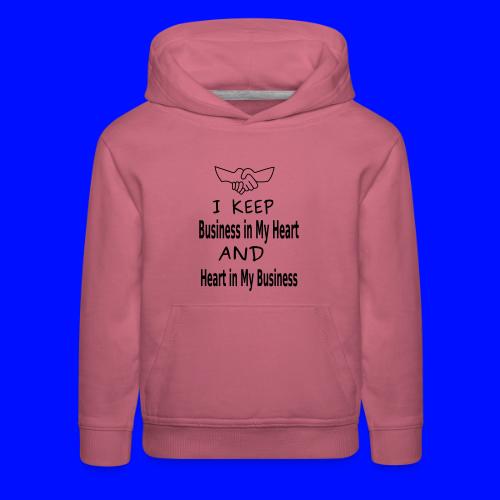 Business Heart - Kids‘ Premium Hoodie