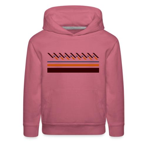Cute, colorful striped designs for the seasons - Kids‘ Premium Hoodie