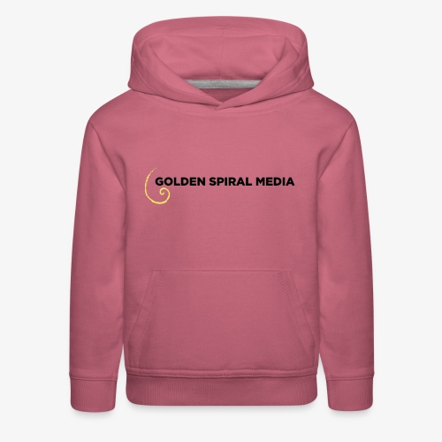 Golden Spiral Media Black Logo - Kids‘ Premium Hoodie