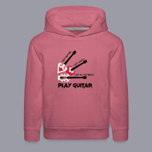 PLAY GUITAR - Kids‘ Premium Hoodie