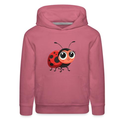 Cute Cartoon Ladybug Full of Joy - Kids‘ Premium Hoodie