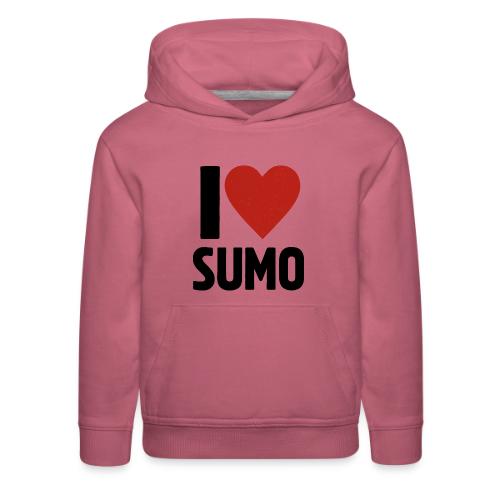 I Love Sumo – Bold Minimalist Sumo Wrestling Fan - Kids‘ Premium Hoodie
