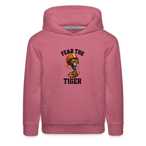 Fear The Tiger Football Helmet T-Shirt - Kids‘ Premium Hoodie