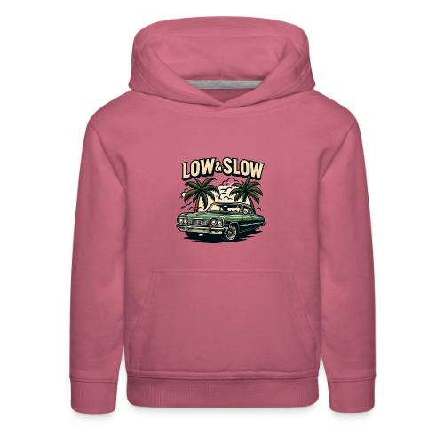 Classic Lowrider Car | Low & Slow Retro T-Shirt - Kids‘ Premium Hoodie