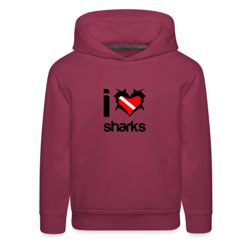 I Love Sharks - Kids‘ Premium Hoodie