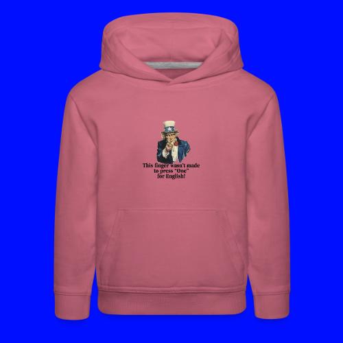 Uncle Sam - Finger - Kids‘ Premium Hoodie