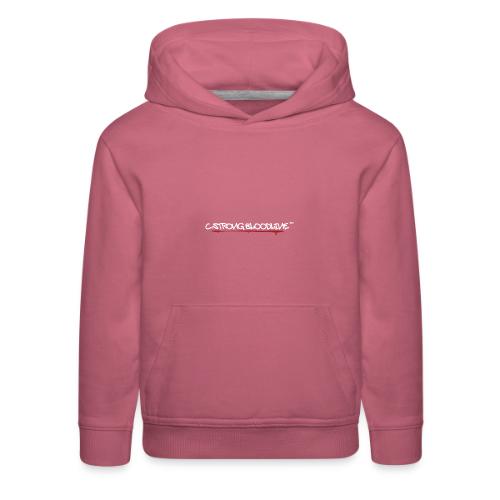 C.Strong Bloodline Logo (White) - Kids‘ Premium Hoodie