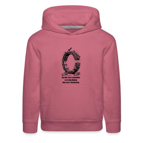 The Resolution Loop - Sarcastic New Year's T-Shirt - Kids‘ Premium Hoodie