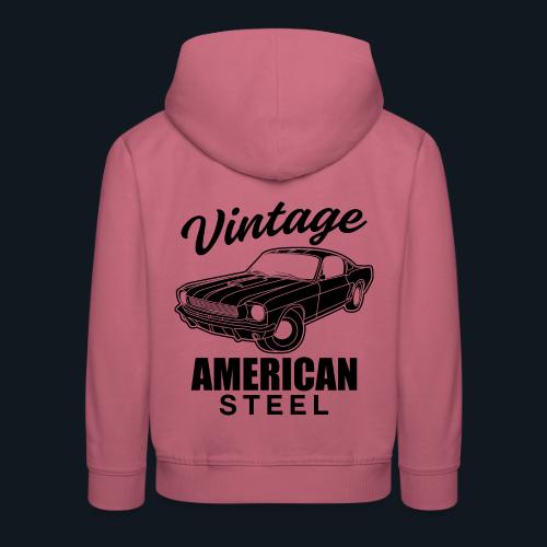 Vintage American Steel - Kids‘ Premium Hoodie