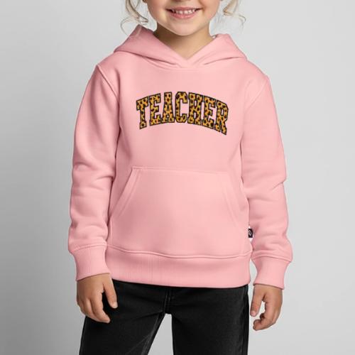 Leopard Print Teacher Typography - Kids‘ Premium Hoodie