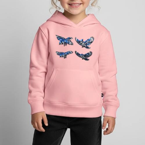 Silver Blue Jay Flight Stages - Kids‘ Premium Hoodie