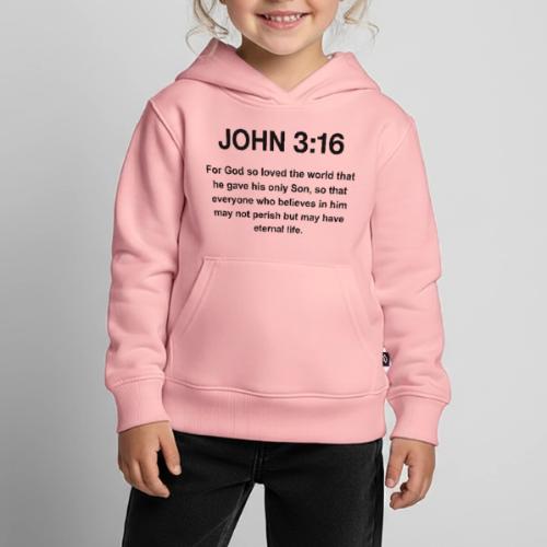 John 3:16 Christian Apparel – Bible Verse Clothing - Kids‘ Premium Hoodie