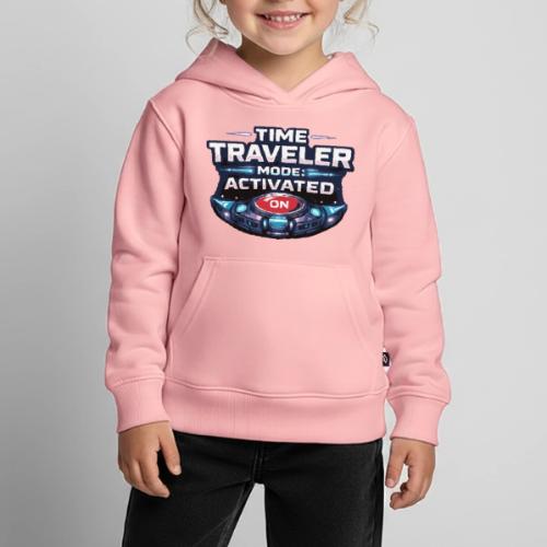 Time Traveler Mode – Futuristic Neon Sci-Fi Tee - Kids‘ Premium Hoodie