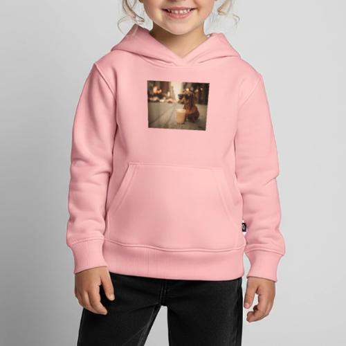 Funny Dachshund Iced Coffee Lover Tee - Kids‘ Premium Hoodie
