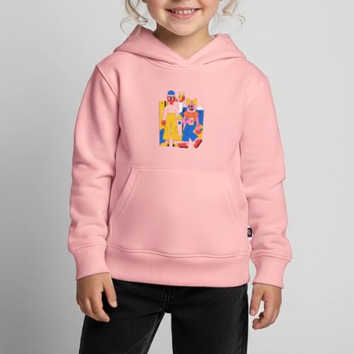Bold Geometric Duo Pop Art - Kids‘ Premium Hoodie