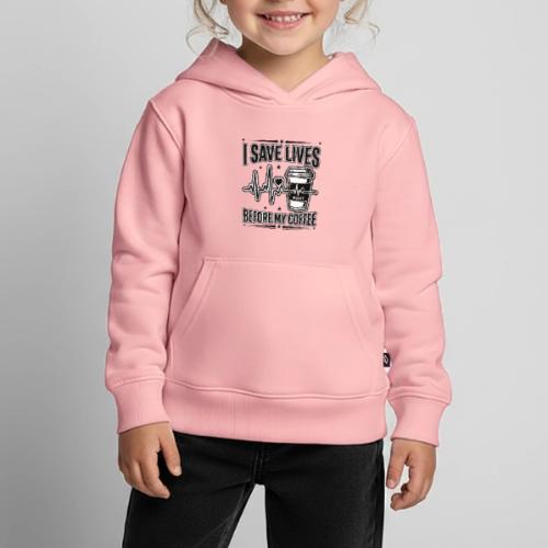 Nurse Coffee Humor - Saving Lives - Kids‘ Premium Hoodie